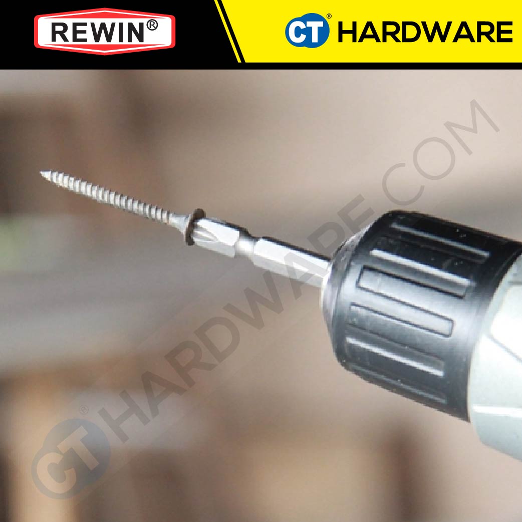 REWIN RZ3065B PHILLIPS SCREWDRIVER BITS PH2 X 65MM X 6.35MM ( X 10PC ) + + CRV SERIES