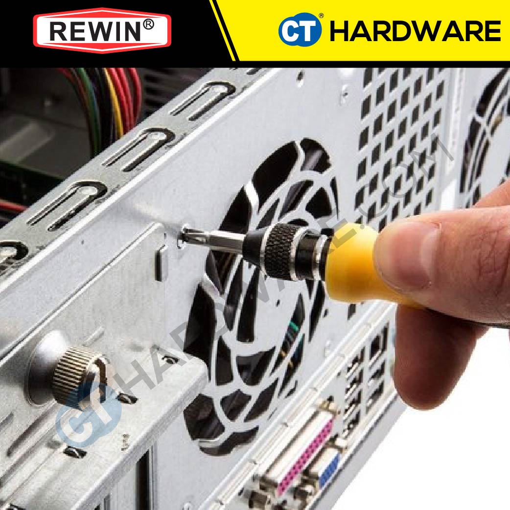 REWIN RZ8633 PRECISION ELECTRIC SCREWDRIVER SET 33PCS ( 55.5 X 34.5 X 36CM )