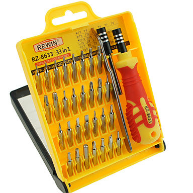 REWIN RZ8633 PRECISION ELECTRIC SCREWDRIVER SET 33PCS ( 55.5 X 34.5 X 36CM )