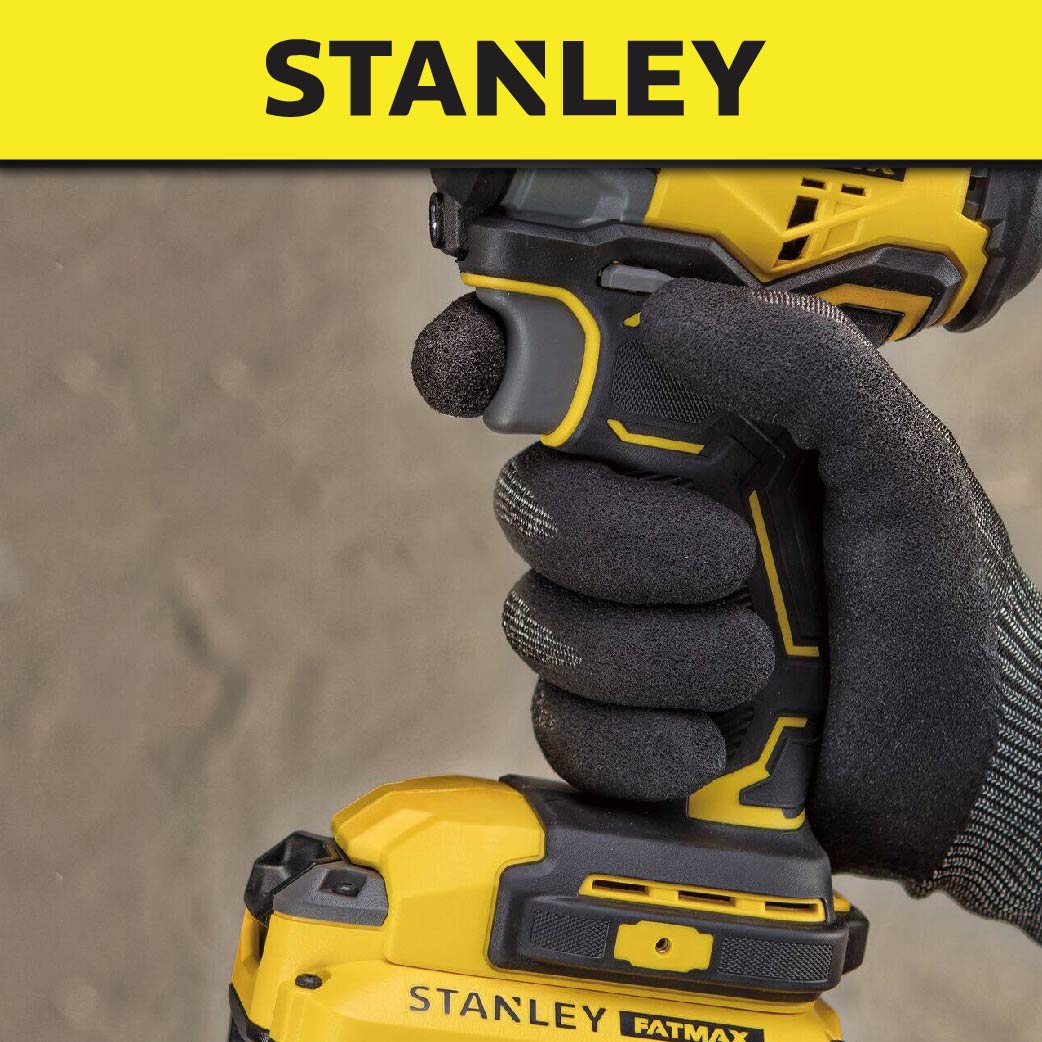 STANLEY SBW910M1K CORDLESS BRUSHLESS IMPACT WRENCH 20V 3100IPM 370NM COME WITH 4.0AH BATTERY & CHARGER (SBW910M1K-B1)