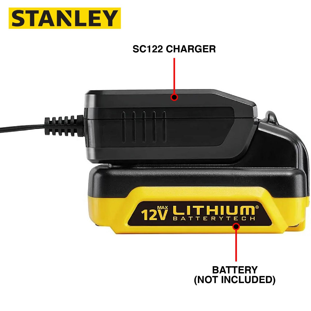 Stanley SC122 Battery Charger 10.8V / 12V 1.25Ah