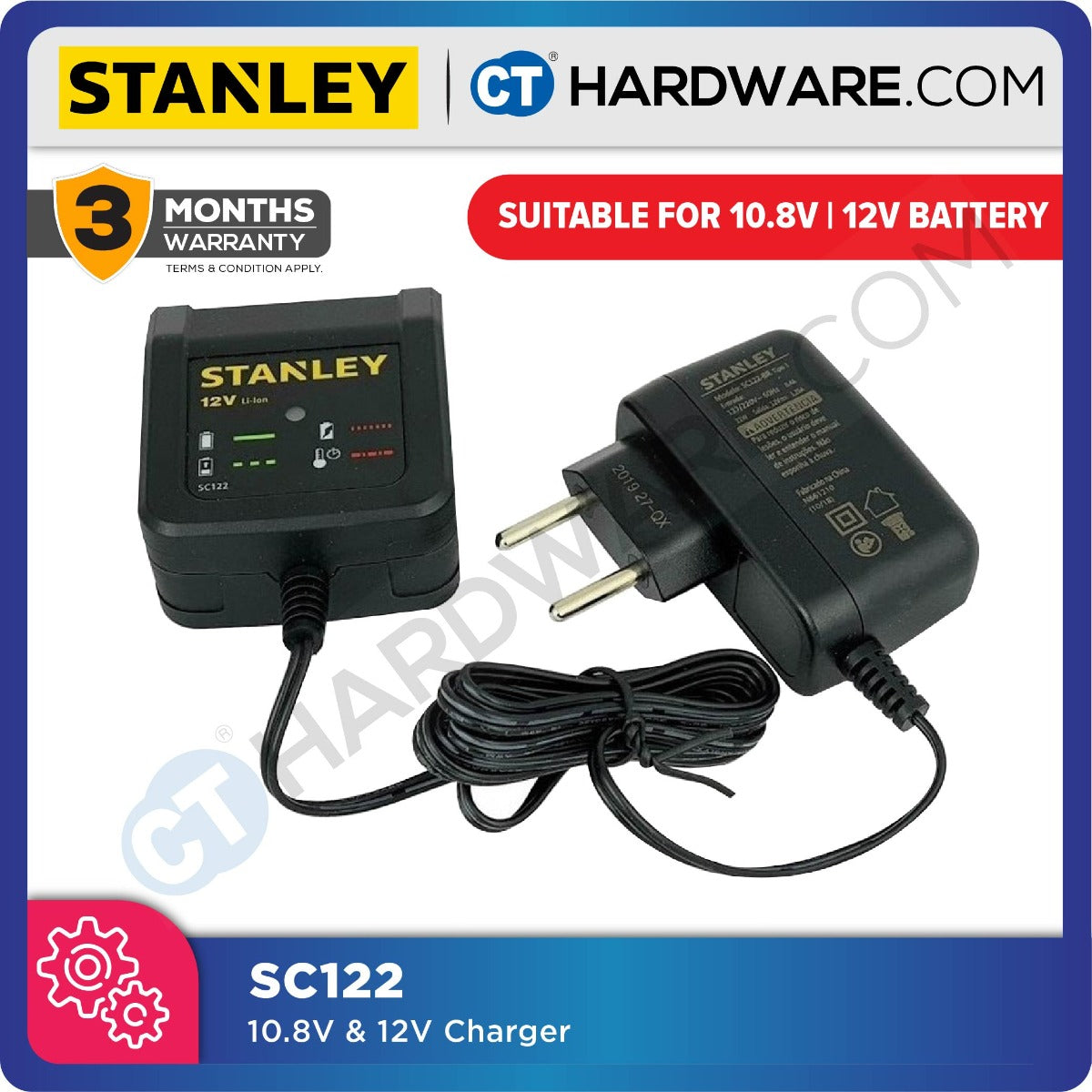 Stanley SC122 Battery Charger 10.8V / 12V 1.25Ah