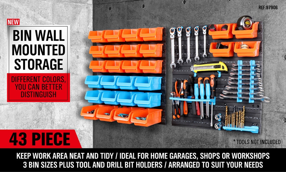 Horusdy SDY97906 Plastic Storage Box (1 Box got 43pcs)