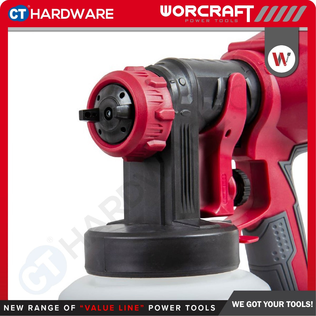 Worcraft SG04-1000 Electric Spray Gun 400W 1000ml