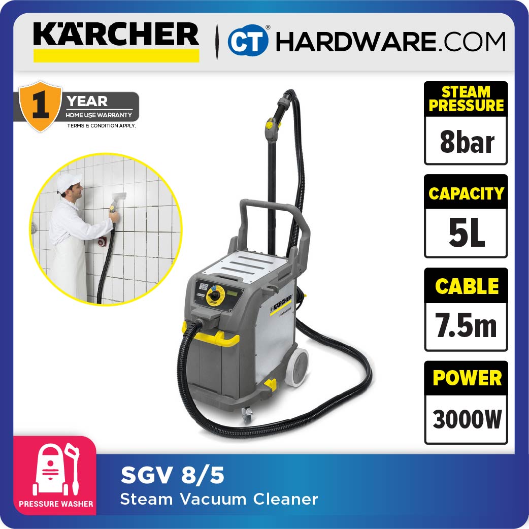 Karcher SGV 8/5 Professional Steam Vacuum Cleaner 3000W 8 Bar [SGV85 ...