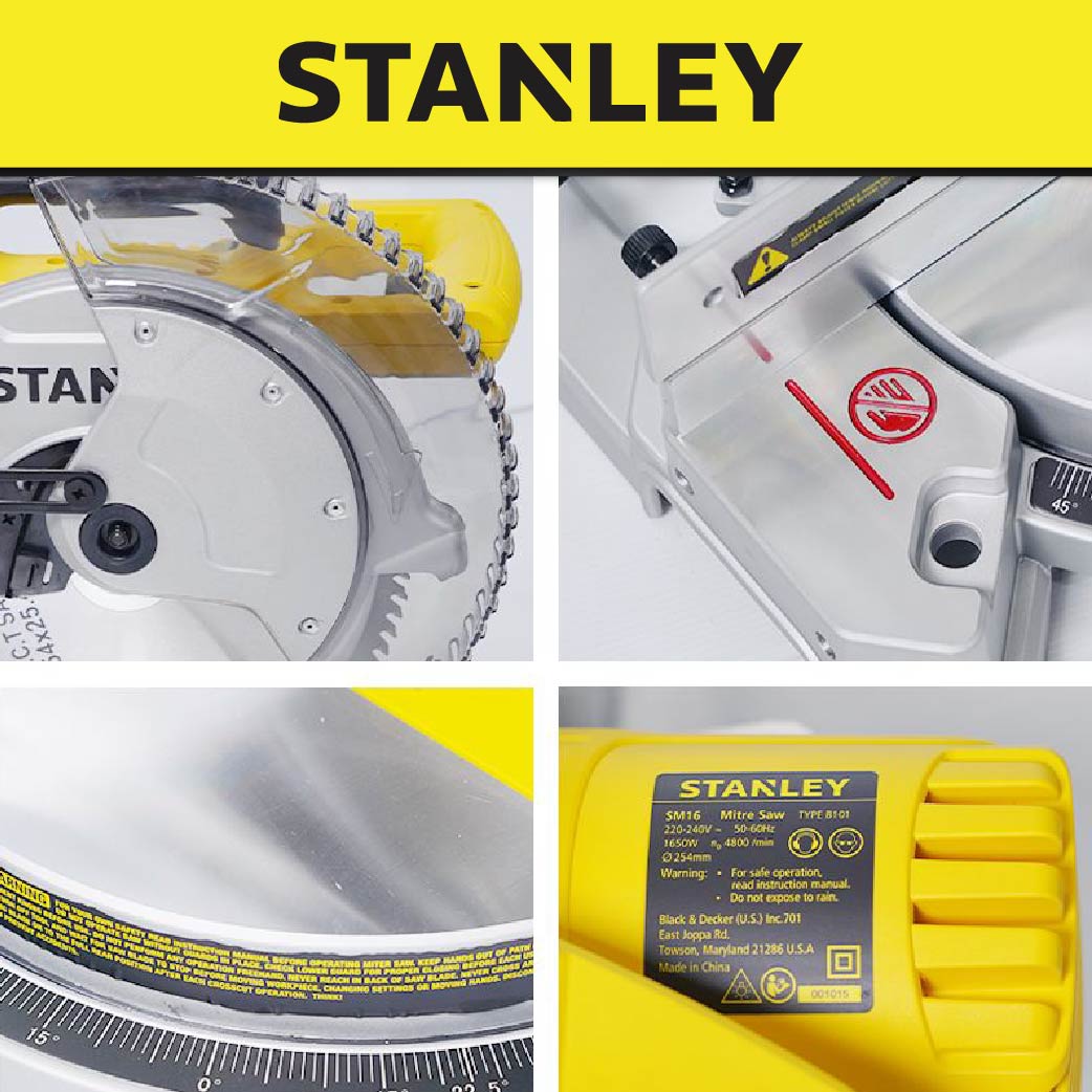 Stanley SM16 Compound Mitre Saw 10" (254mm) 1650W
