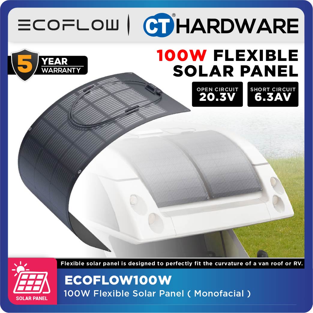 EcoFlow 100W Flexible Solar Panel | For Portable Power Station
