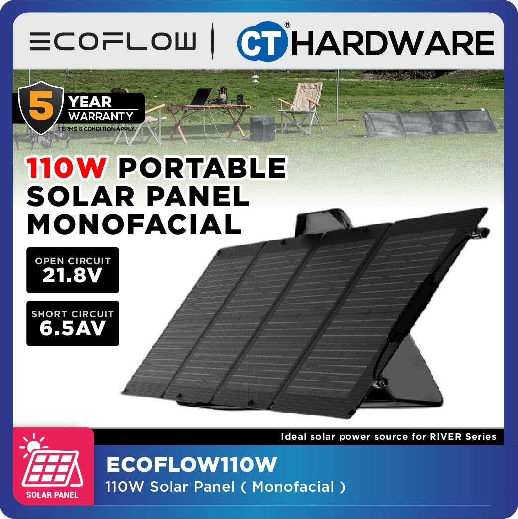 EcoFlow 110W Portable Solar Panel | For Portable Power Station