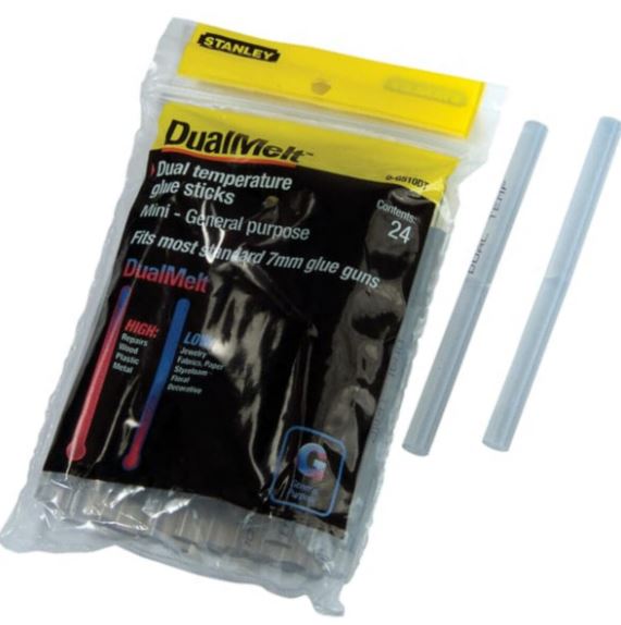 Stanley GS10DT Dual Temp Mini Glue Stick 100mm / 4" (24 pcs)