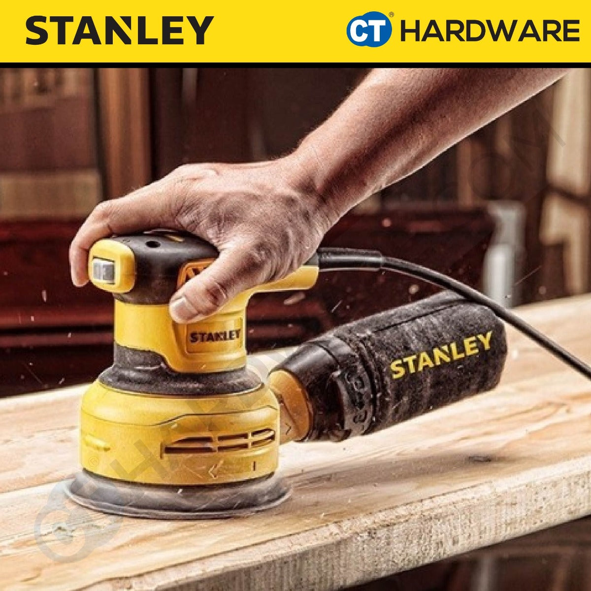 STANLEY SS30 RANDOM ORBITAL SANDER 5" 300W 4000-12000OPM