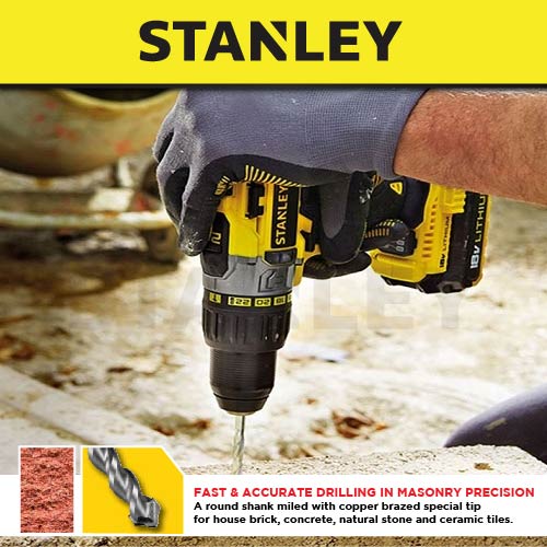 Stanley STA56040-QZ Mansory Drill Bit Set 8 pcs (3mm - 10mm)