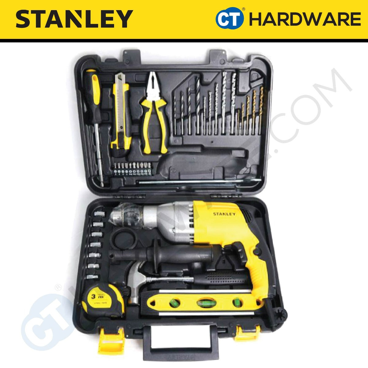 Stanley STDH7213V Percussion Drill 800W 13mm c/w Accessories