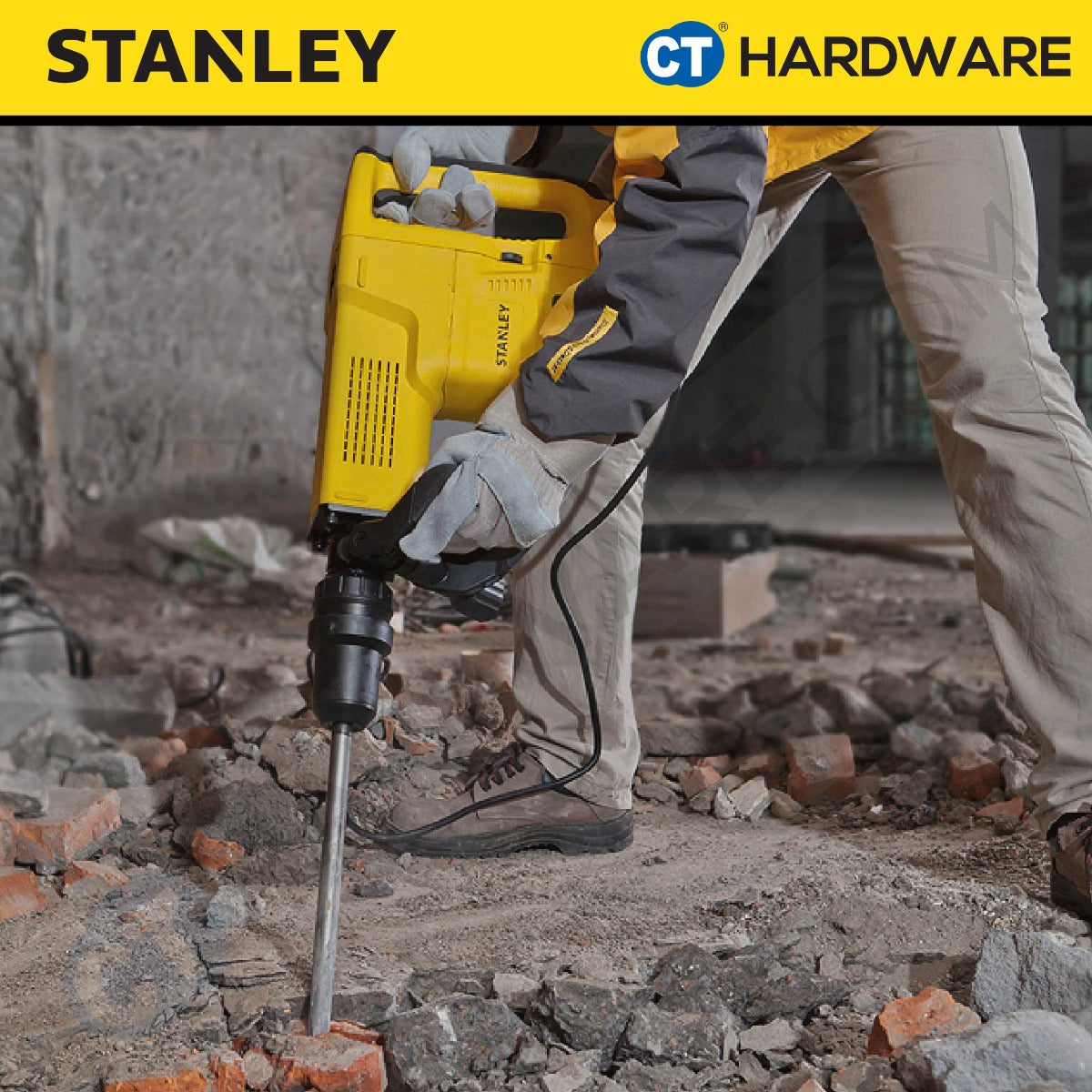 Stanley STHM10K SDS Max Demolition Hammer 1600W 25J