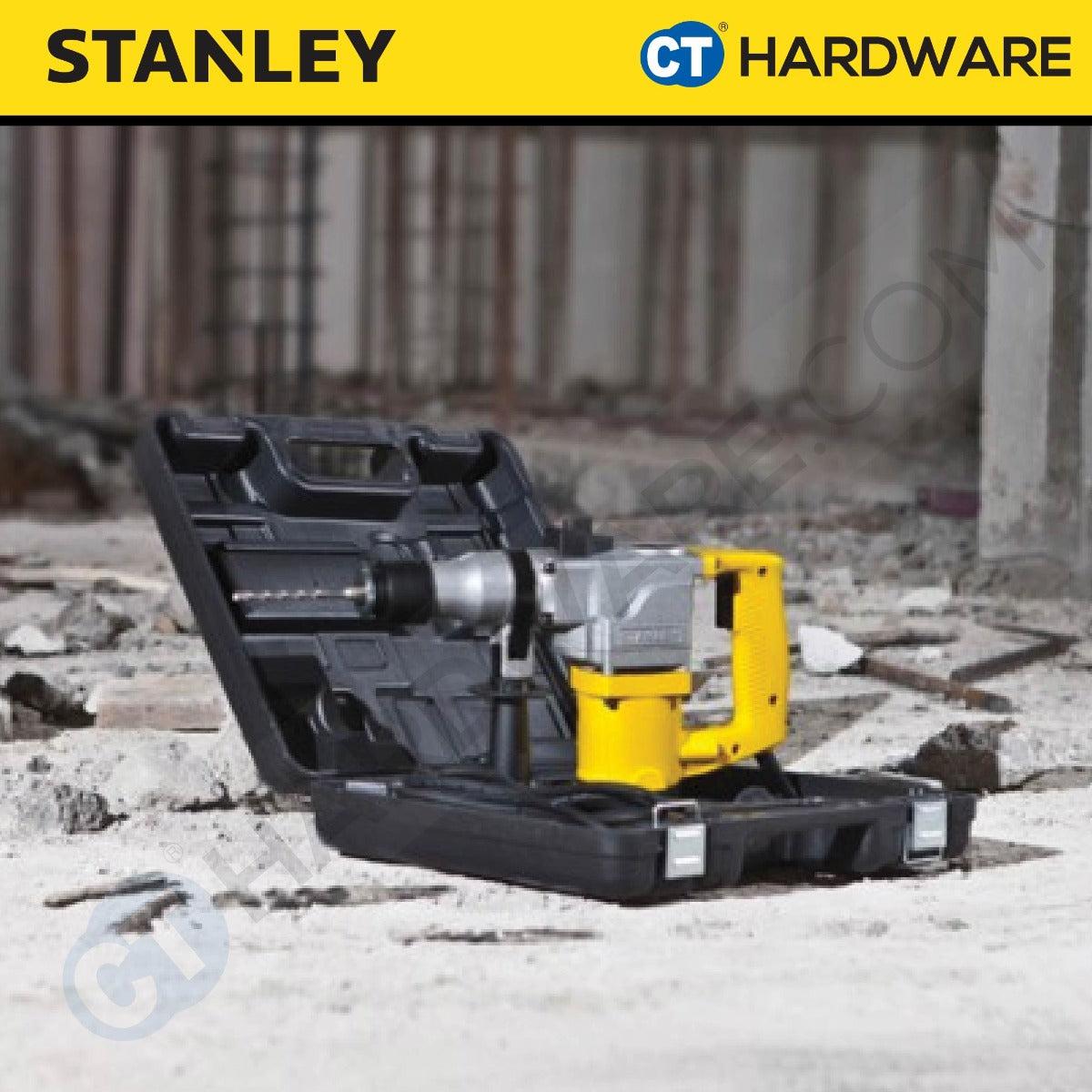 STANLEY STHR272K CORDED L-SHAPE SDS ROTARY PLUS HAMMER DRILL 26MM | 850W | 700RPM | 3400BPM