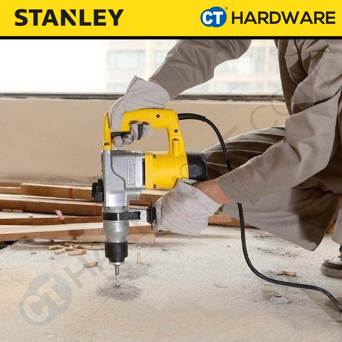 STANLEY STHR272K CORDED L-SHAPE SDS ROTARY PLUS HAMMER DRILL 26MM | 850W | 700RPM | 3400BPM