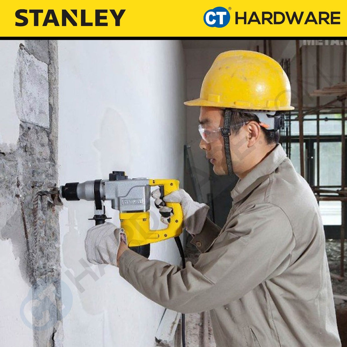STANLEY STHR272K CORDED L-SHAPE SDS ROTARY PLUS HAMMER DRILL 26MM | 850W | 700RPM | 3400BPM