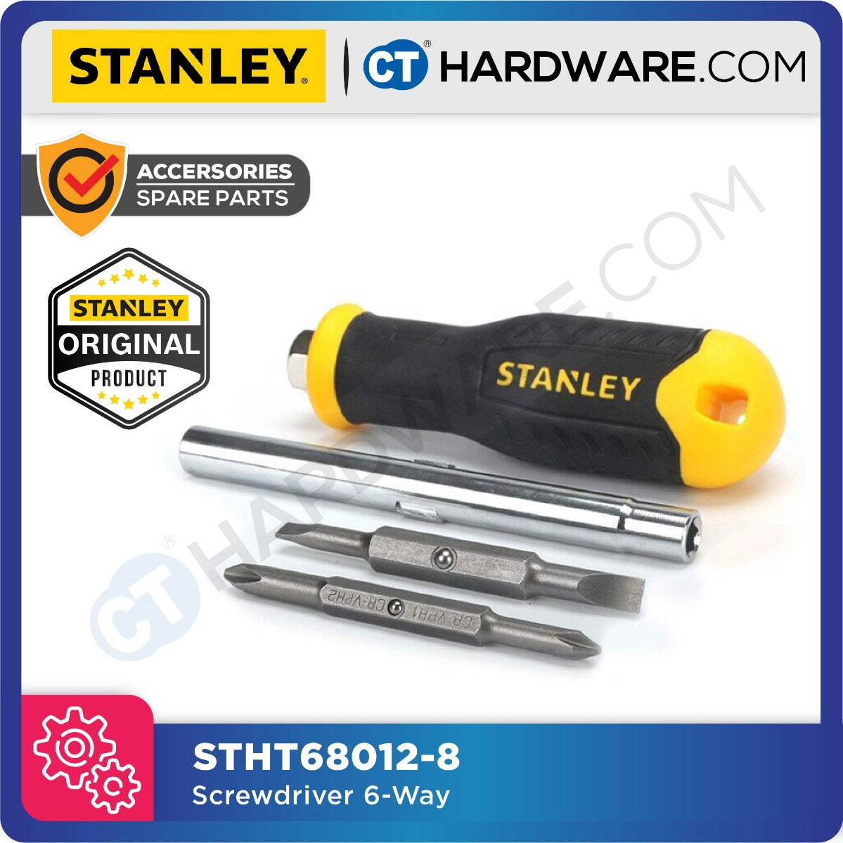 Stanley STHT68012-8 Screwdriver 6-Way