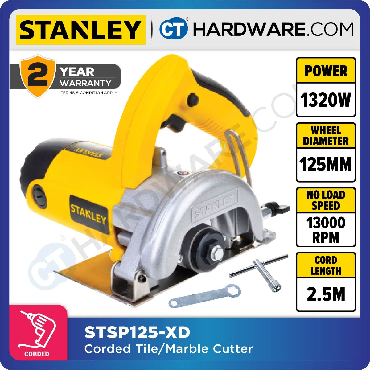 Stanley STSP125 Marble / Tile Cutter 1320W 125mm