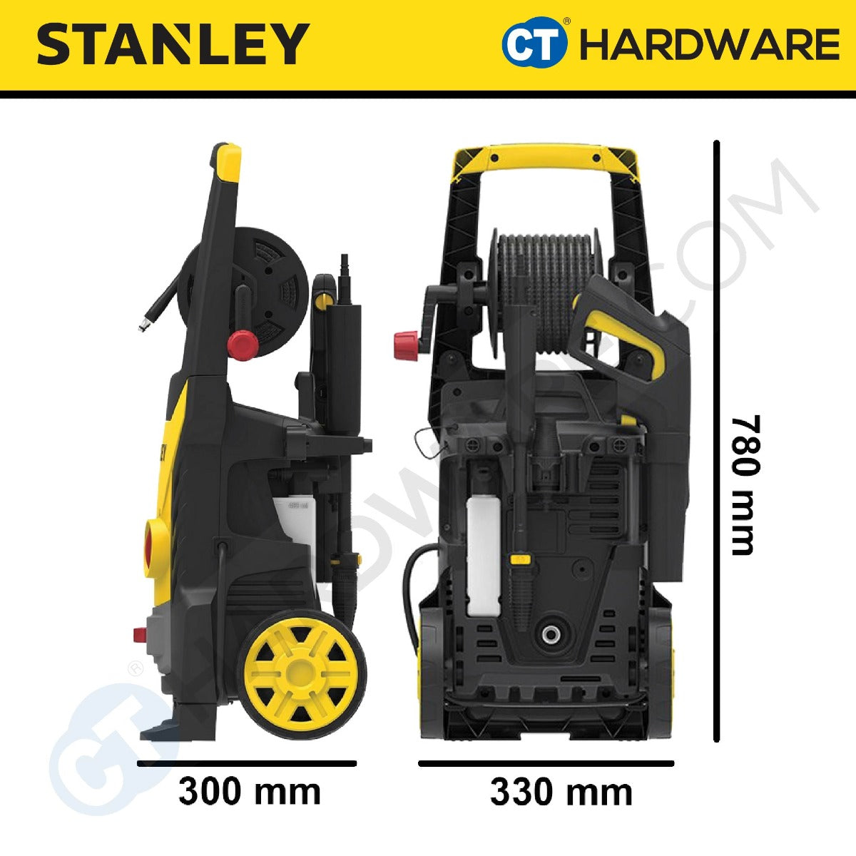 STANLEY SW19 HIGH PRESSURE CLEANER 1900W | 130BAR | 6.6L/MIN ( INDUCTION MOTOR )