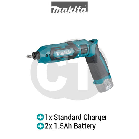 Makita TD022DSE Cordless Impact Driver Kit 7.2V 1/4" Hex