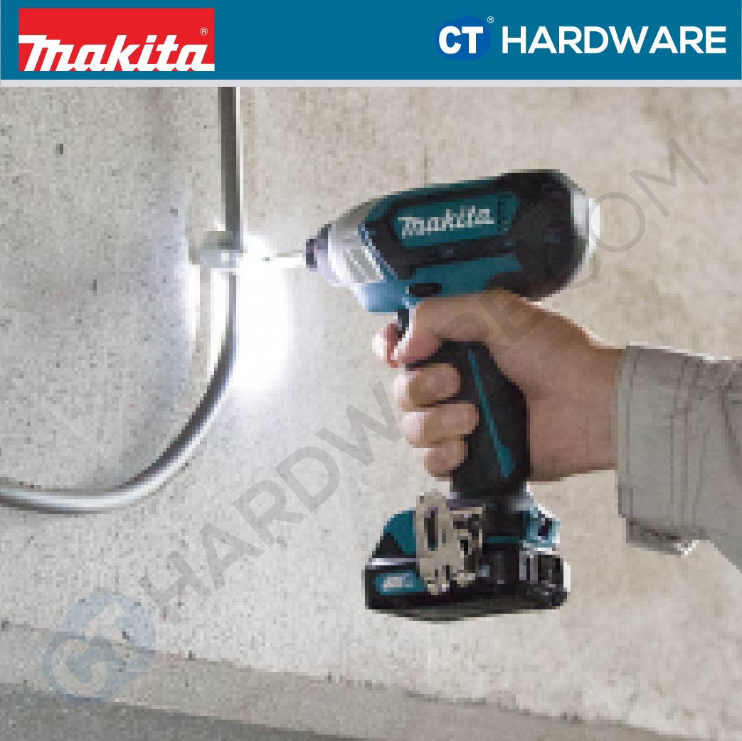 Makita TD110DWYE CXT 12Vmax Cordless Impact Driver 1/4" 110NM Incl. 2x 1.5Ah Battery, 1x Charger