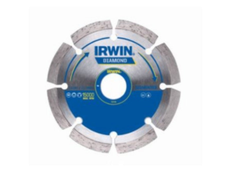 Irwin TDD105 Diamond Disc Dry Segemented 105mm X 20mm Bore