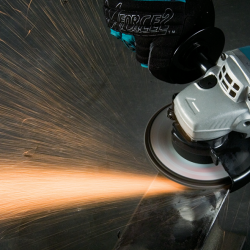 Makita DGA402RFE/ Z LXT 18V Cordless Brushless Angle Grinder 4" 100mm (Top Slide Switch) (Body Only | 2-Battery)
