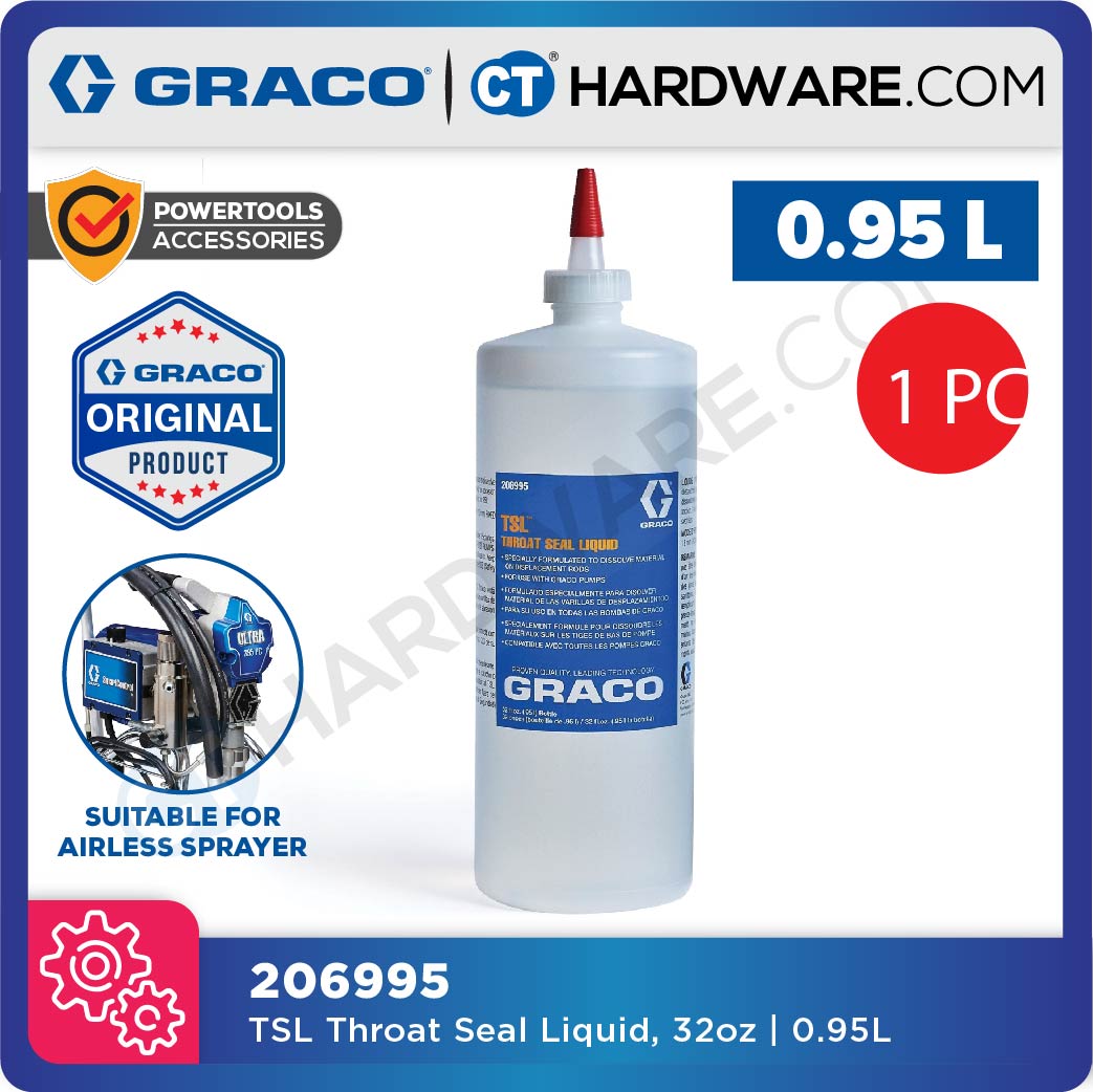 GRACO 206995 TSL THROAT SEAL LIQUID 32oz | 0.95L (MEDIUM SIZE)
