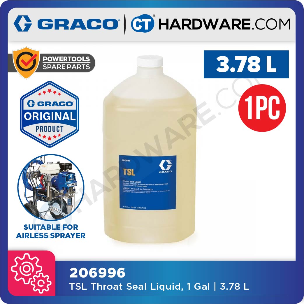 GRACO 206996 TSL THROAT SEAL LIQUID 1 GAL | 3.78L (LARGE SIZE)