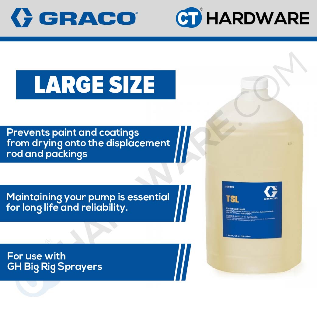 GRACO 206996 TSL THROAT SEAL LIQUID 1 GAL | 3.78L (LARGE SIZE)