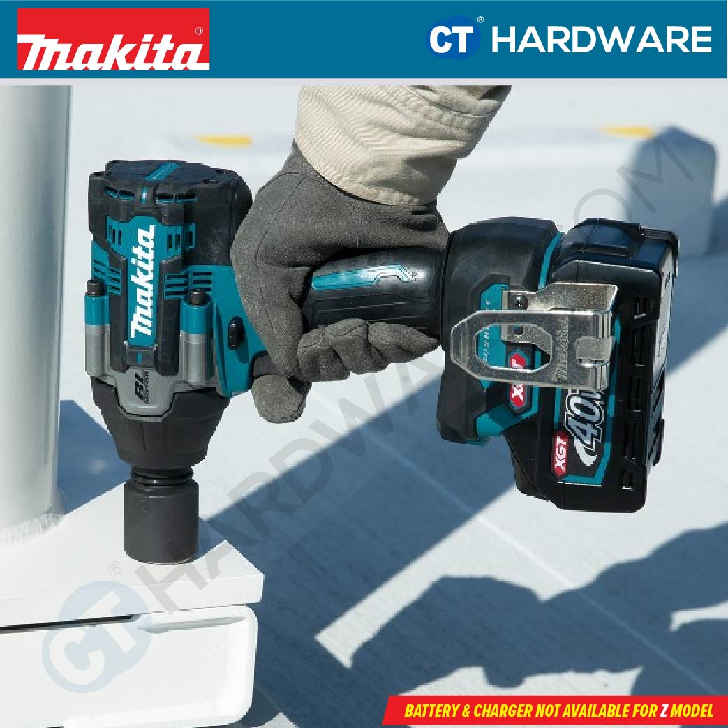 Makita TW007GM204/ GD202/ GZ02 XGT 40Vmax Cordless Brushless Impact Wrench 1/2" 760NM (Body Only | 2-Battery)