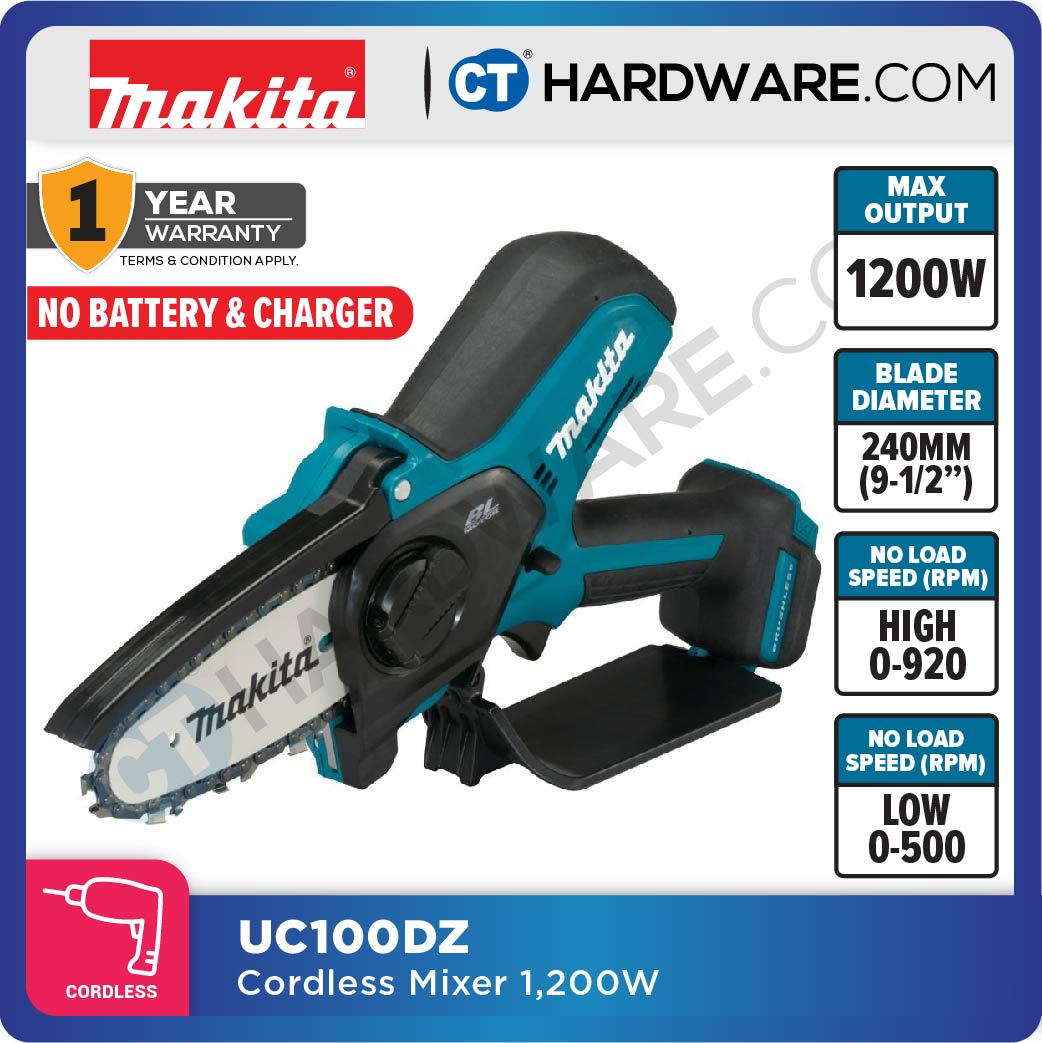 Makita UC100DZ CXT 12Vmax Cordless Pruning Saw 4" 100mm (Body Only)