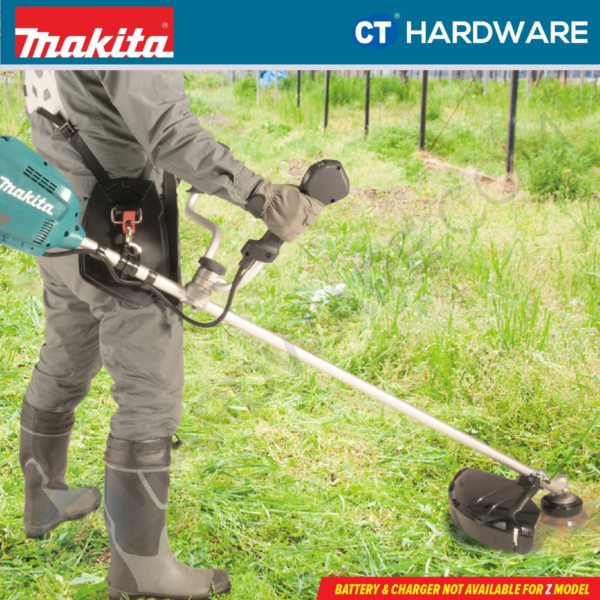Makita UR012GZ02 XGT 40Vmax X2 Cordless Brushless Grass Trimmer 3-Speed (Body Only)