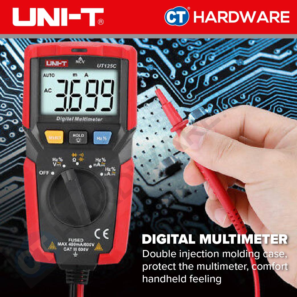 UNI-T UT125C DIGITAL MULTIMETER 600V 10HZ