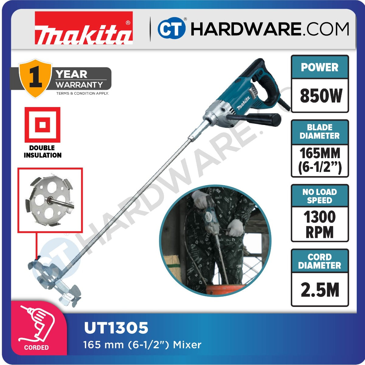 Makita GD0601 Die Grinder 6mm 400W