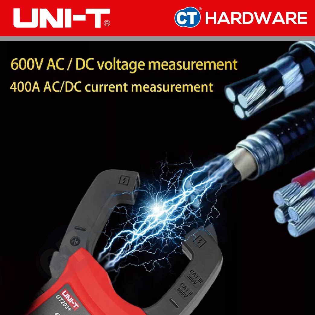 Uni-T UT202A+ Digital Clamp Multimeters with Capacitor 600V 600AC Electricity Measure