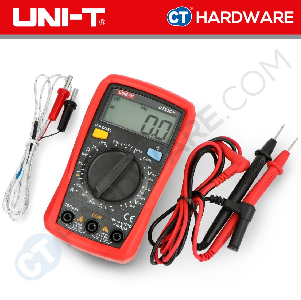 UNI-T UT33C+ DIGITAL PALM SIZE MULTIMETER