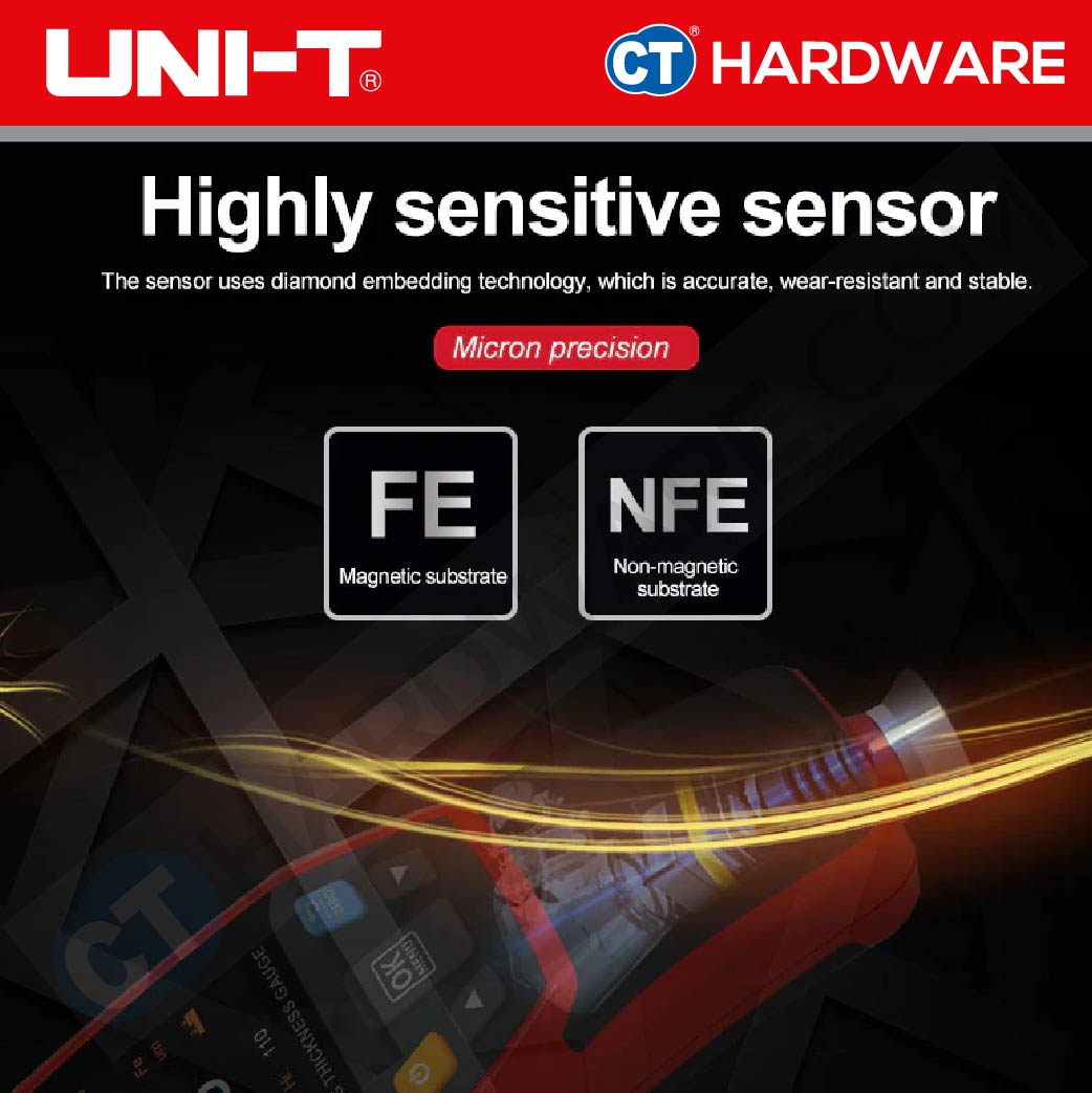 UNI-T UT343D COATING THICKNESS GAUGE 1250UM | 3V BATTERY