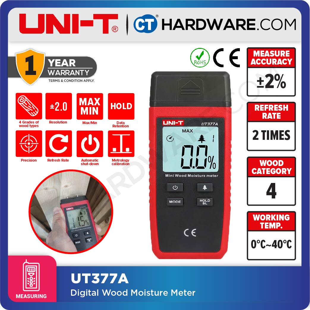 UNI-T UT377A DIGITAL WOOD MOISTURE METER