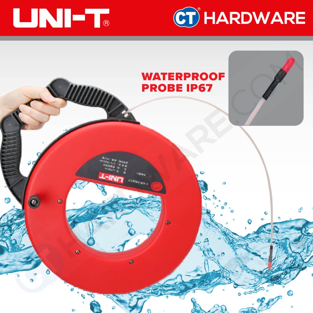UNI-T UT661B WALL PVC PIPE BLOCKAGE DETECTOR SCANNER 30M MEASURE DISTANCE (DEPTH) 50CM