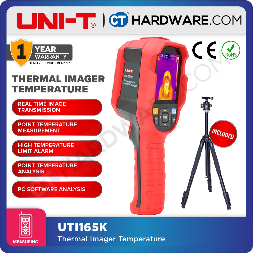 UNI-T UTi165K PROFESSIONAL THERMAL IMAGER TEMPERATURE 90-45 DEGREE COME WITH TRIPOD