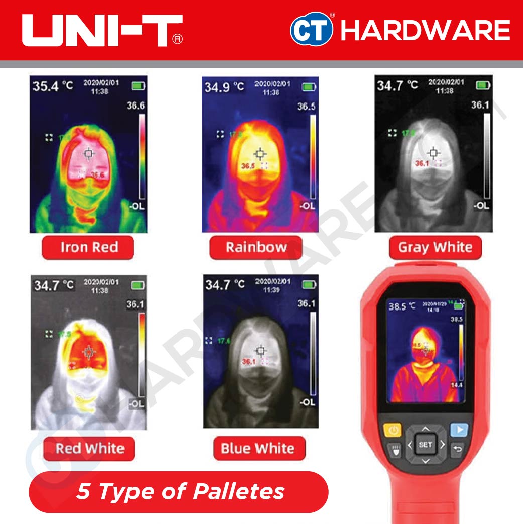 UNI-T UTi165K PROFESSIONAL THERMAL IMAGER TEMPERATURE 90-45 DEGREE COME WITH TRIPOD