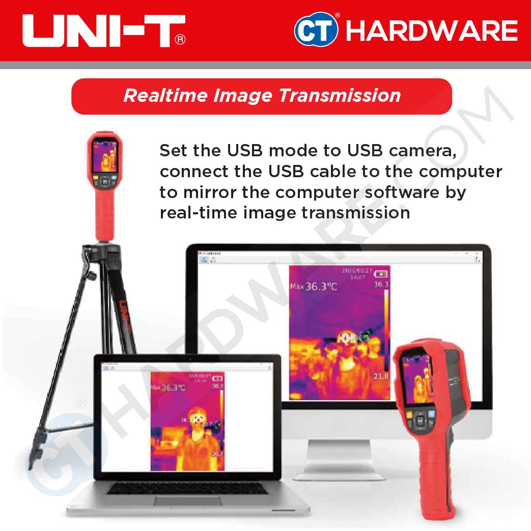 UNI-T UTi165K PROFESSIONAL THERMAL IMAGER TEMPERATURE 90-45 DEGREE COME WITH TRIPOD