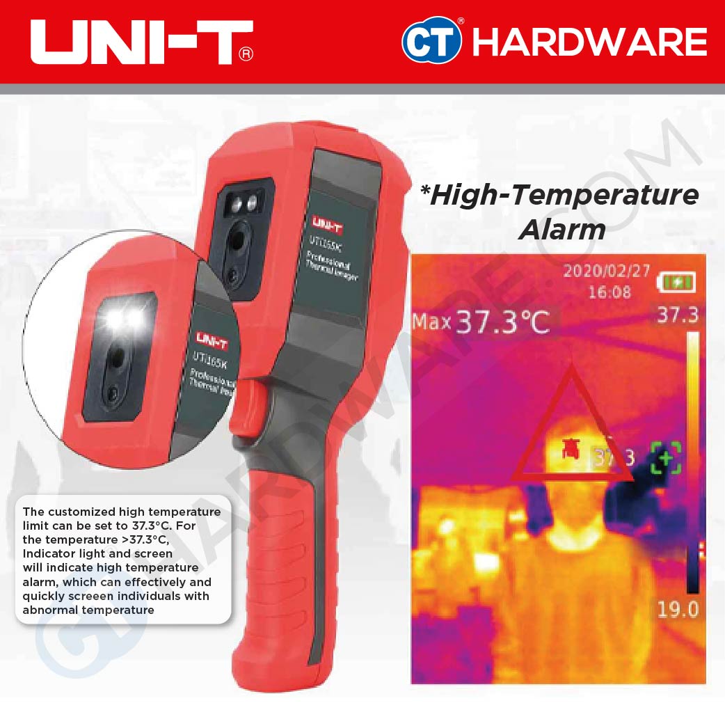 UNI-T UTi165K PROFESSIONAL THERMAL IMAGER TEMPERATURE 90-45 DEGREE COME WITH TRIPOD
