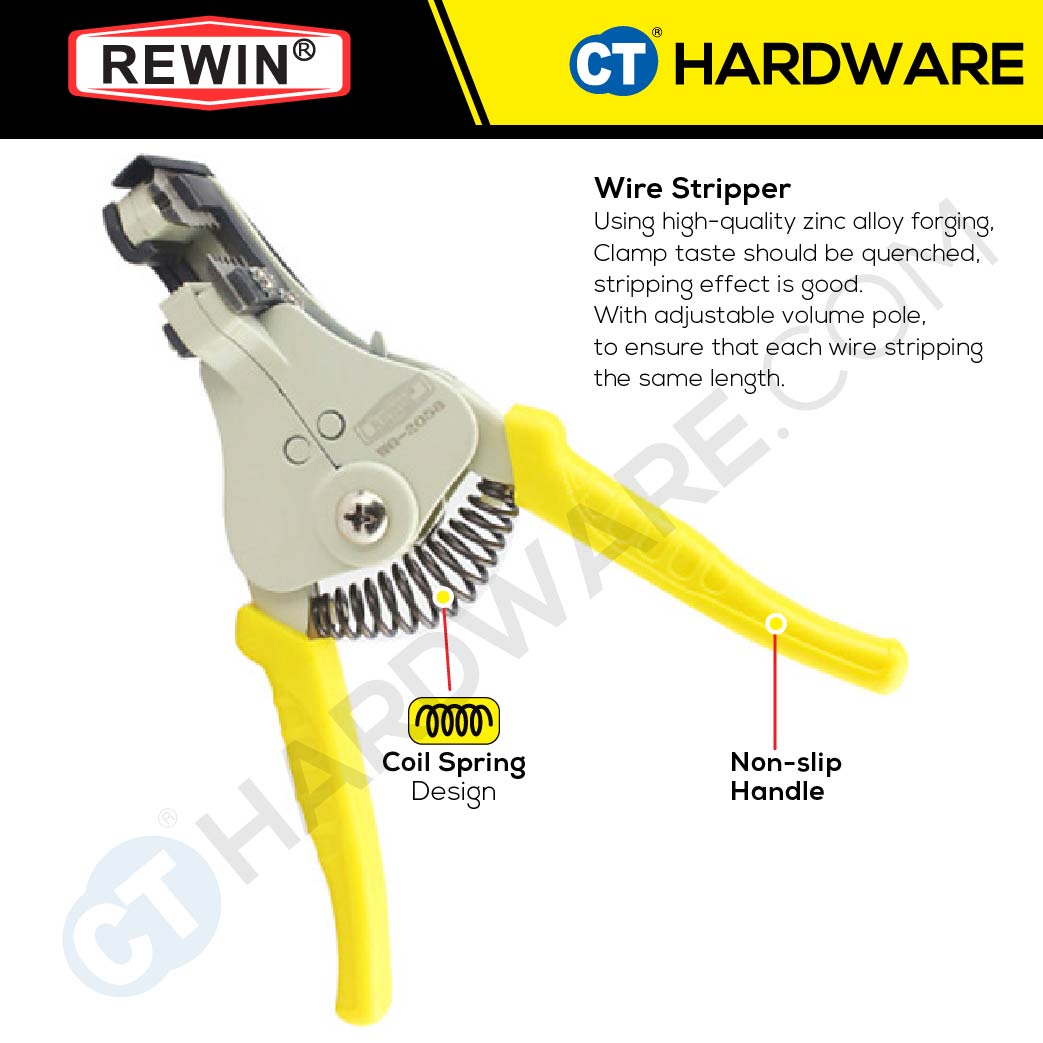 REWIN WG2058 HIGH GRADE WIRE STRIPPER