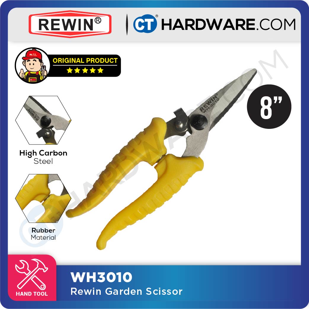 REWIN GARDEN SCISSORS 6" 150mm WH3010