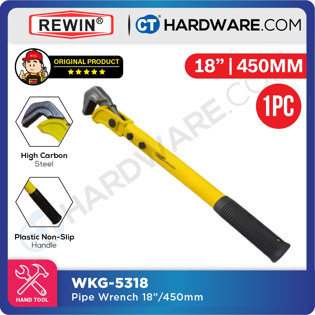 REWIN PIPE WRENCH 18' 450MM ( WKG5318 )