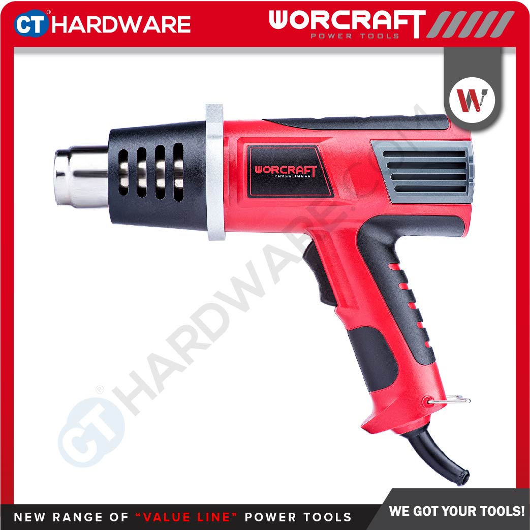 WORCRAFT HG20600 CORDED HOT AIR GUN 2000W | 350/500C | 500L/Min