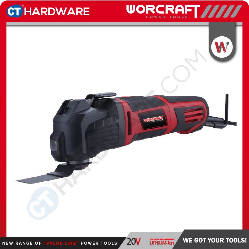 WORCRAFT MF-300A MULTI TOOL 300W 11000-21000RPM WITH POWER SPEED & VACUUM FUNCTION (MF300A)
