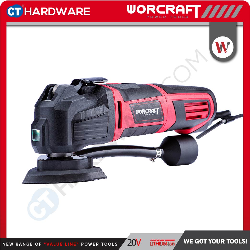 WORCRAFT MF-300A MULTI TOOL 300W 11000-21000RPM WITH POWER SPEED & VACUUM FUNCTION (MF300A)